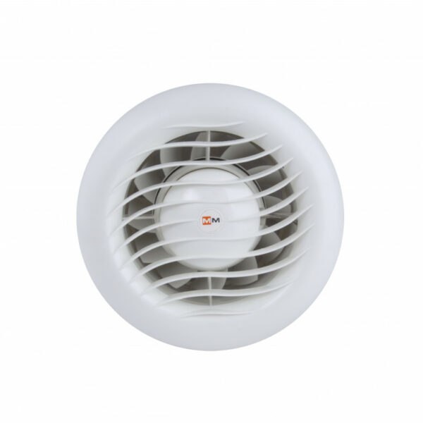 Low-voltage heat-resistant sauna fan MM-S LV ⌀100mm, 12 v, 105 m³ / h, white, with non-return valve - Image 2