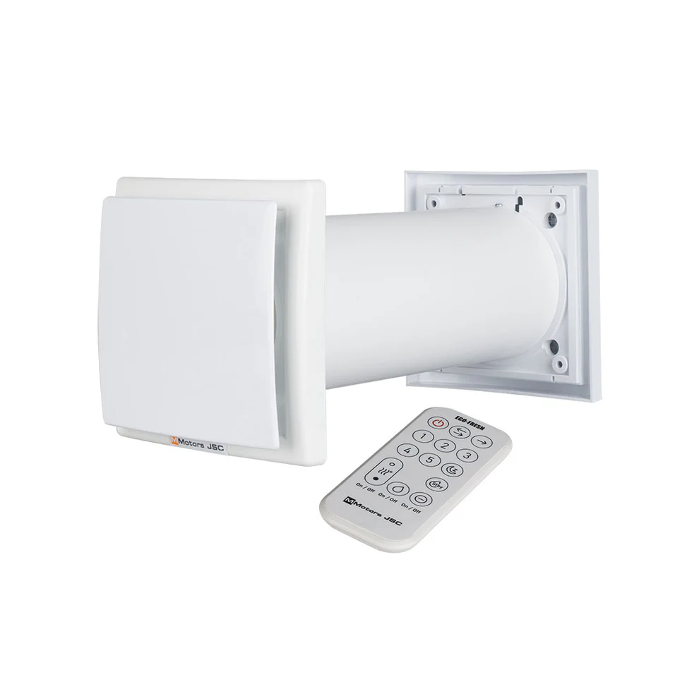 Air handling unit Eco-Freshness 01 lux, 35-85 m³/h, glass, black, heated - Image 2