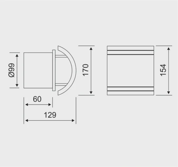 Heat-resistant sauna fan MM-S ⌀100mm, 105 m³ / h, wood, barrel, with check valve - Image 3