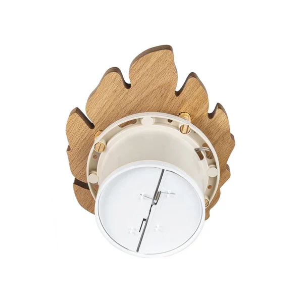 Heat-resistant sauna fan MM-S ⌀100mm, 105 m³ / h, wood, leaf. with check valve - Image 3