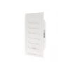 Sliding ventilation grille 125x215mm, white