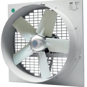 Plate mounted axial flow fans