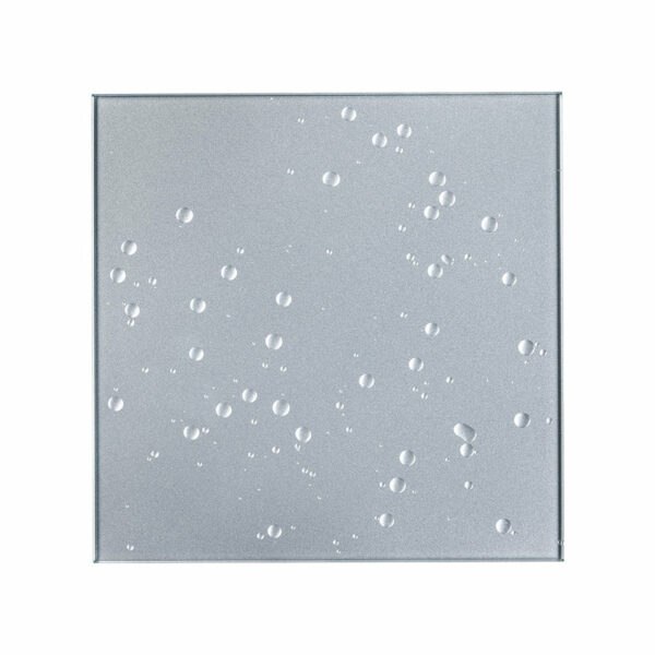 Designer fan MMP 100, 169 m³ / h, glass, light gray with drops - Image 2