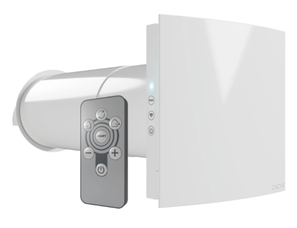 Wall-mounted heat recovery unit D125 CUPER PRO 125 with remote control and air filter