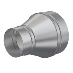 Round duct reducer 125GGB Ø200, galvanized steel
