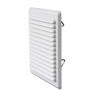 Alternative view of Adjustable ventilation grille with springs, AMR200B, Ø140/200mm, white