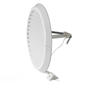 Foldable ventilation grille with springs DFR140B, Ø100/140mm