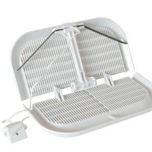 Alternative view of Foldable ventilation grille with springs DFR1817B, 180x170 mm