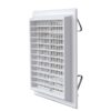 Self-adjustable ventilation grill with springs type “G” G1NMOR1919B, Ø125/160mm, white