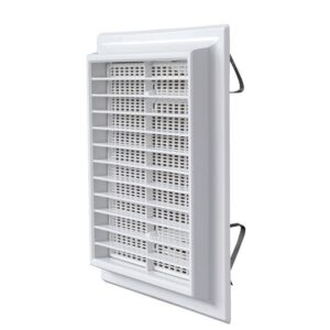 Self-adjustable ventilation grill with springs type “G” G1NM1919B, Ø125/160mm, white