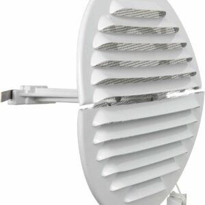 Alternative view of Foldable grille with springs GABDF125R, Ø100/140mm, metal, white