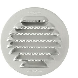 Round metal grill with adapter for recessed mounting GTAP100R, Ø100, aluminum