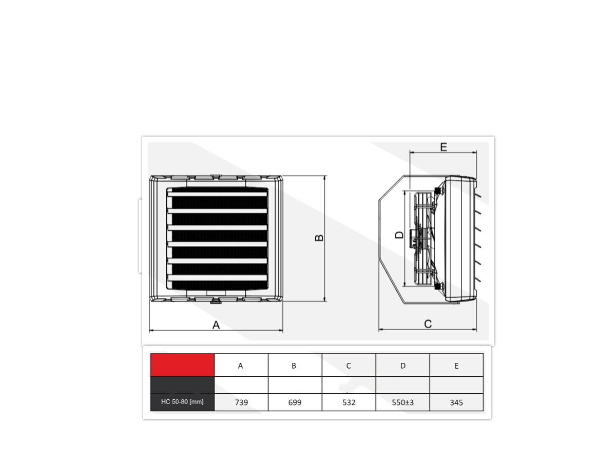 Industrial Water Fan Heater Farmer- 3 Speeds HCF STANDARD SET HC50-3S - Image 7
