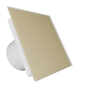 Wall fan EON BD125/9065 ⌀125mm 220 m³/h, glass, beige matt