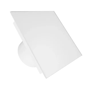 Wall fan EON BD100/9640 ⌀100mm 115 m³/h, glass, white matt